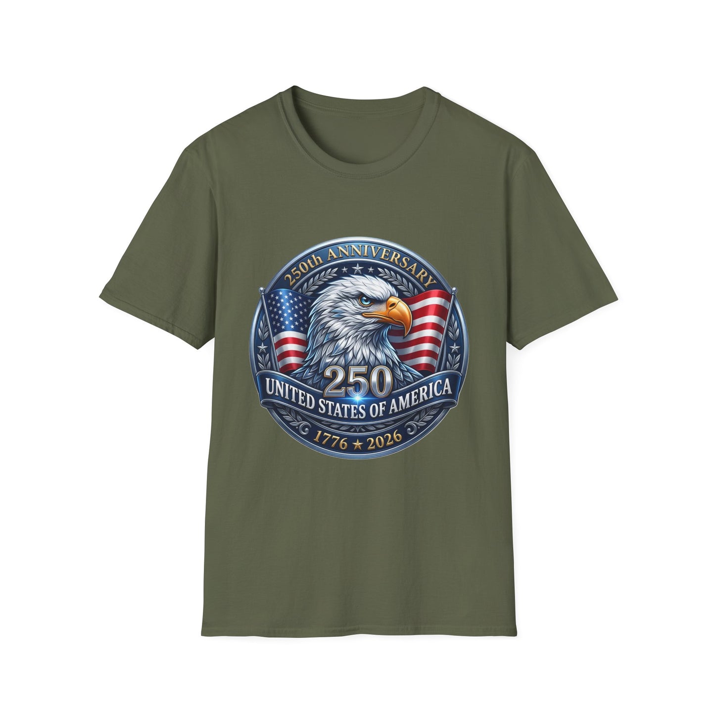 250th Anniversary USA Eagle T-Shirt — United States of America Bicentennial 1776–2026