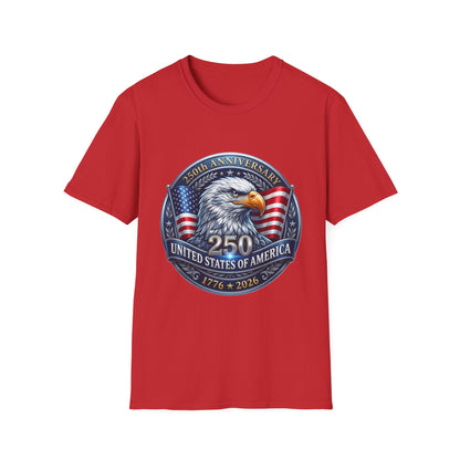 250th Anniversary USA Eagle T-Shirt — United States of America Bicentennial 1776–2026
