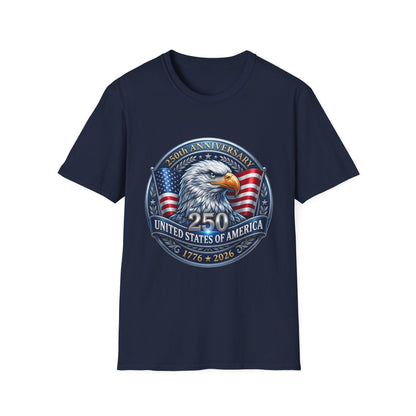 250th Anniversary USA Eagle T-Shirt — United States of America Bicentennial 1776–2026