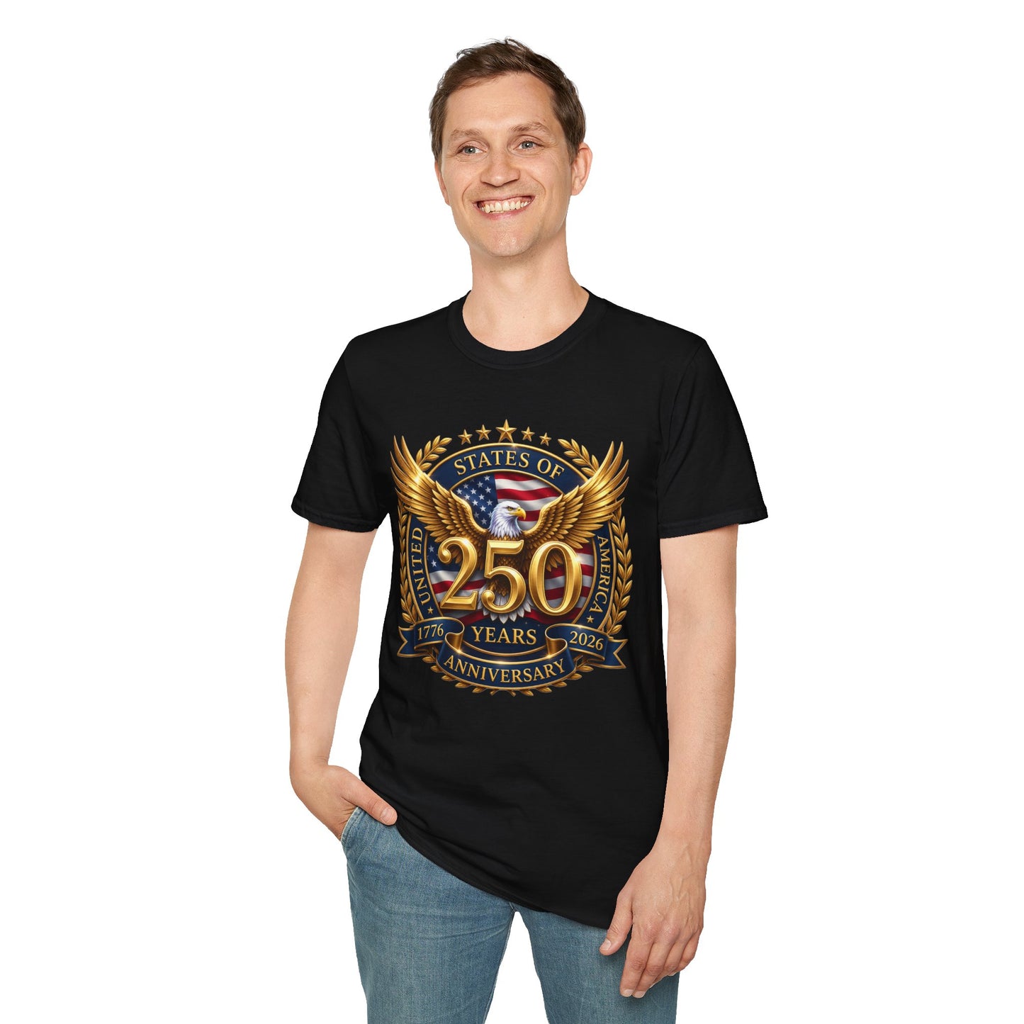 250th Anniversary Eagle T-Shirt — United States Commemorative Tee 4 of July Unisex