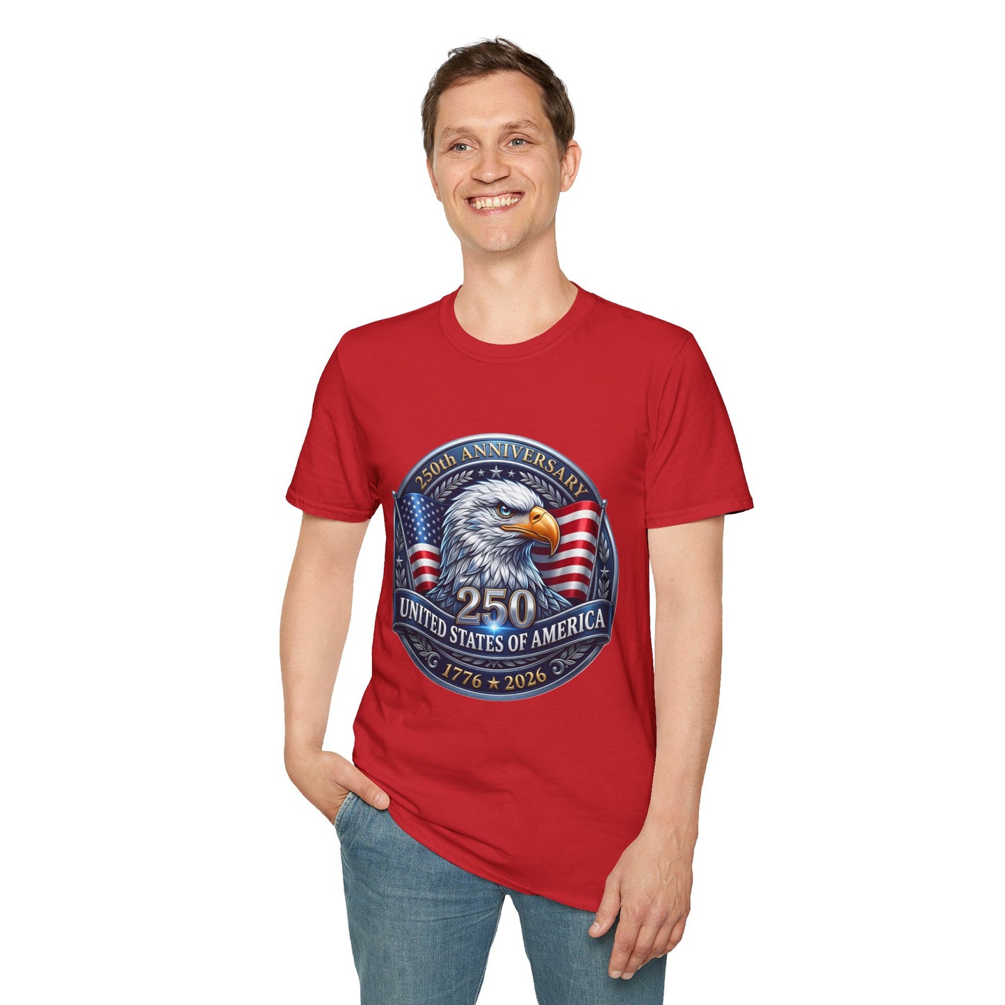 250th Anniversary USA Eagle T-Shirt — United States of America Bicentennial 1776–2026