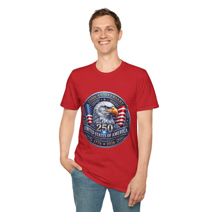 250th Anniversary USA Eagle T-Shirt — United States of America Bicentennial 1776–2026