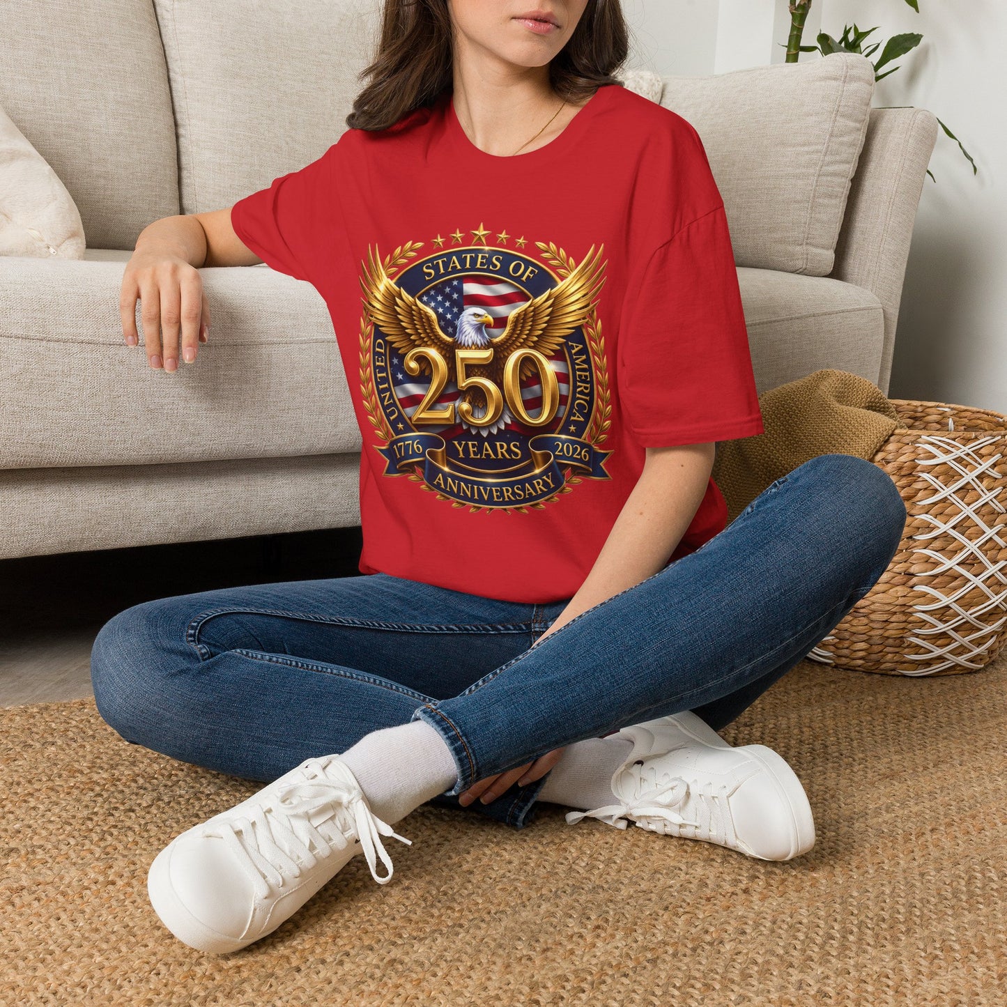 250th Anniversary Eagle T-Shirt — United States Commemorative Tee 4 of July Unisex