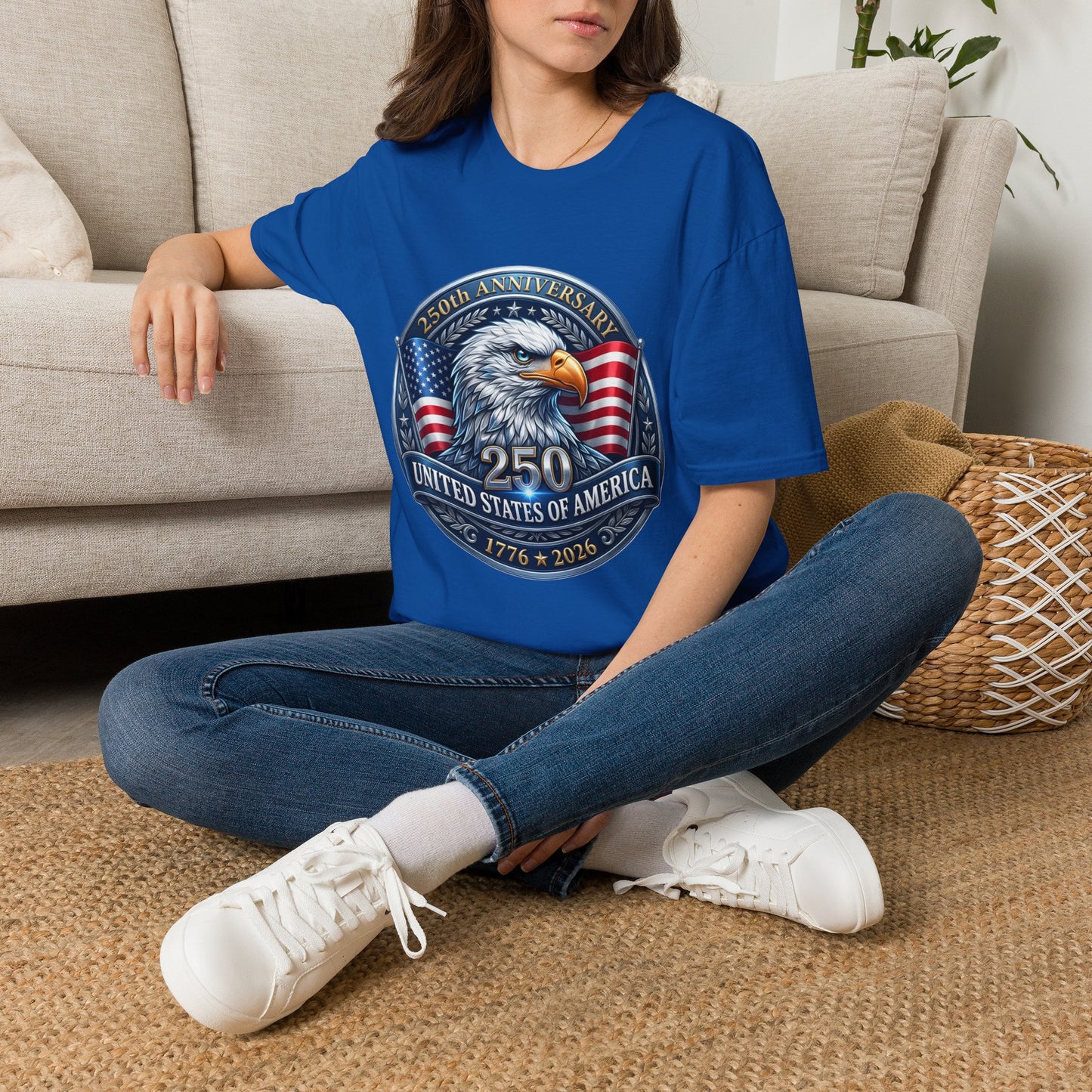 250th Anniversary USA Eagle T-Shirt — United States of America Bicentennial 1776–2026