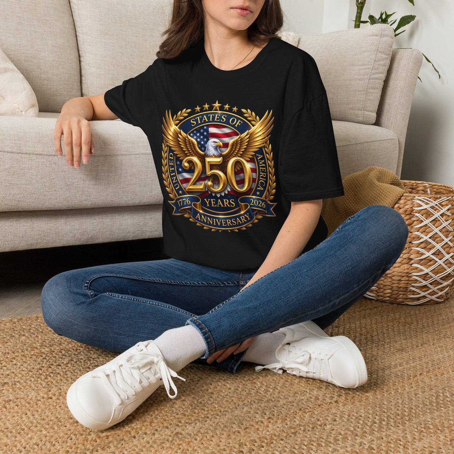250th Anniversary Eagle T-Shirt — United States Commemorative Tee 4 of July Unisex