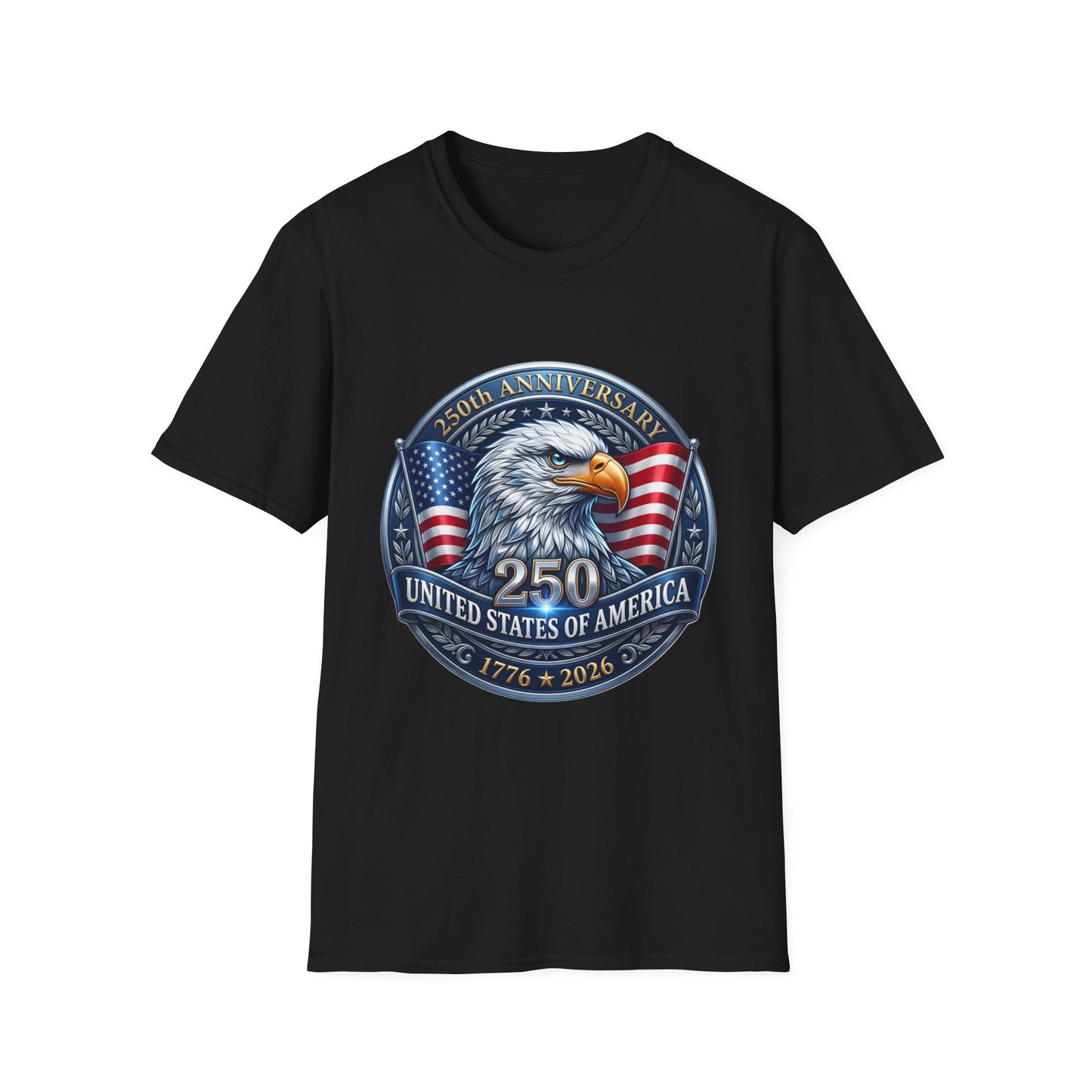 250th Anniversary USA Eagle T-Shirt — United States of America Bicentennial 1776–2026