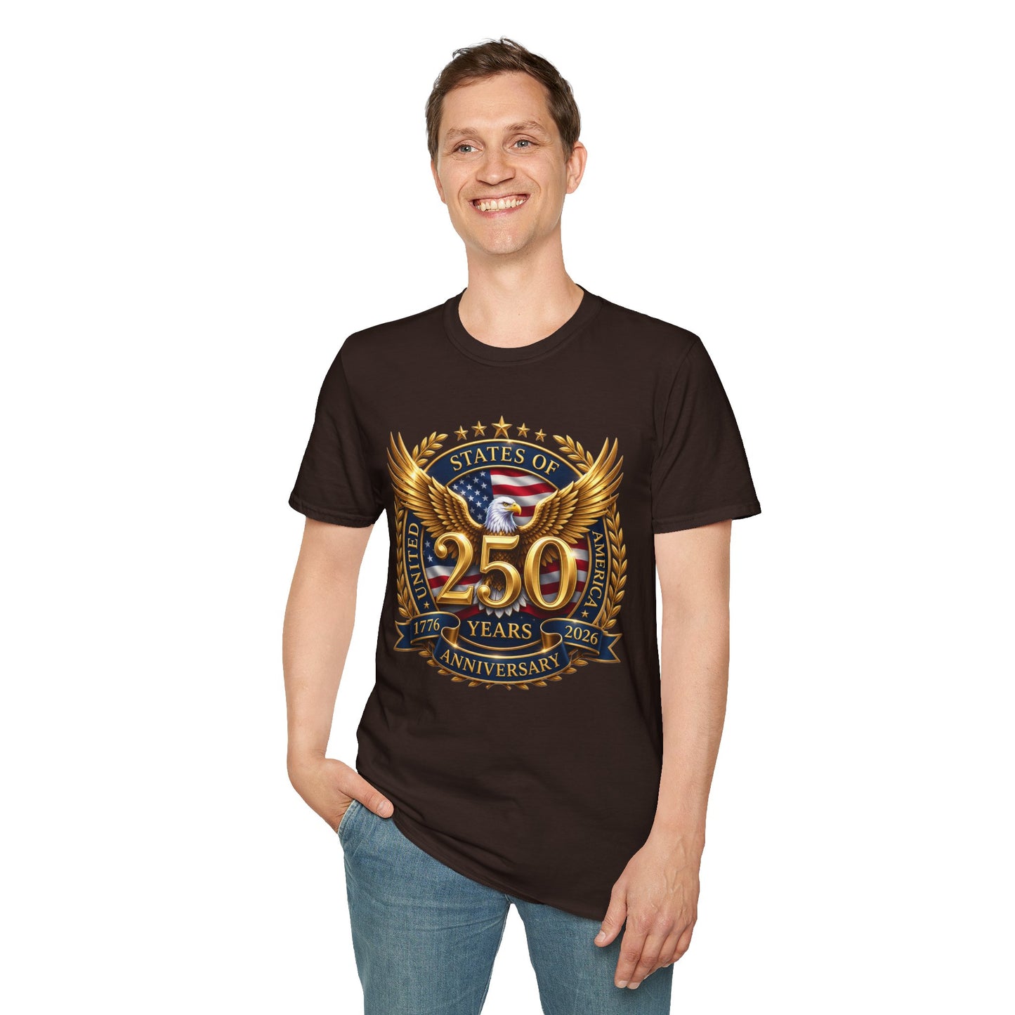 250th Anniversary Eagle T-Shirt — United States Commemorative Tee 4 of July Unisex