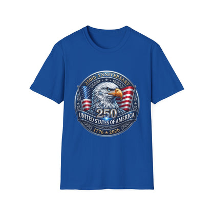 250th Anniversary USA Eagle T-Shirt — United States of America Bicentennial 1776–2026