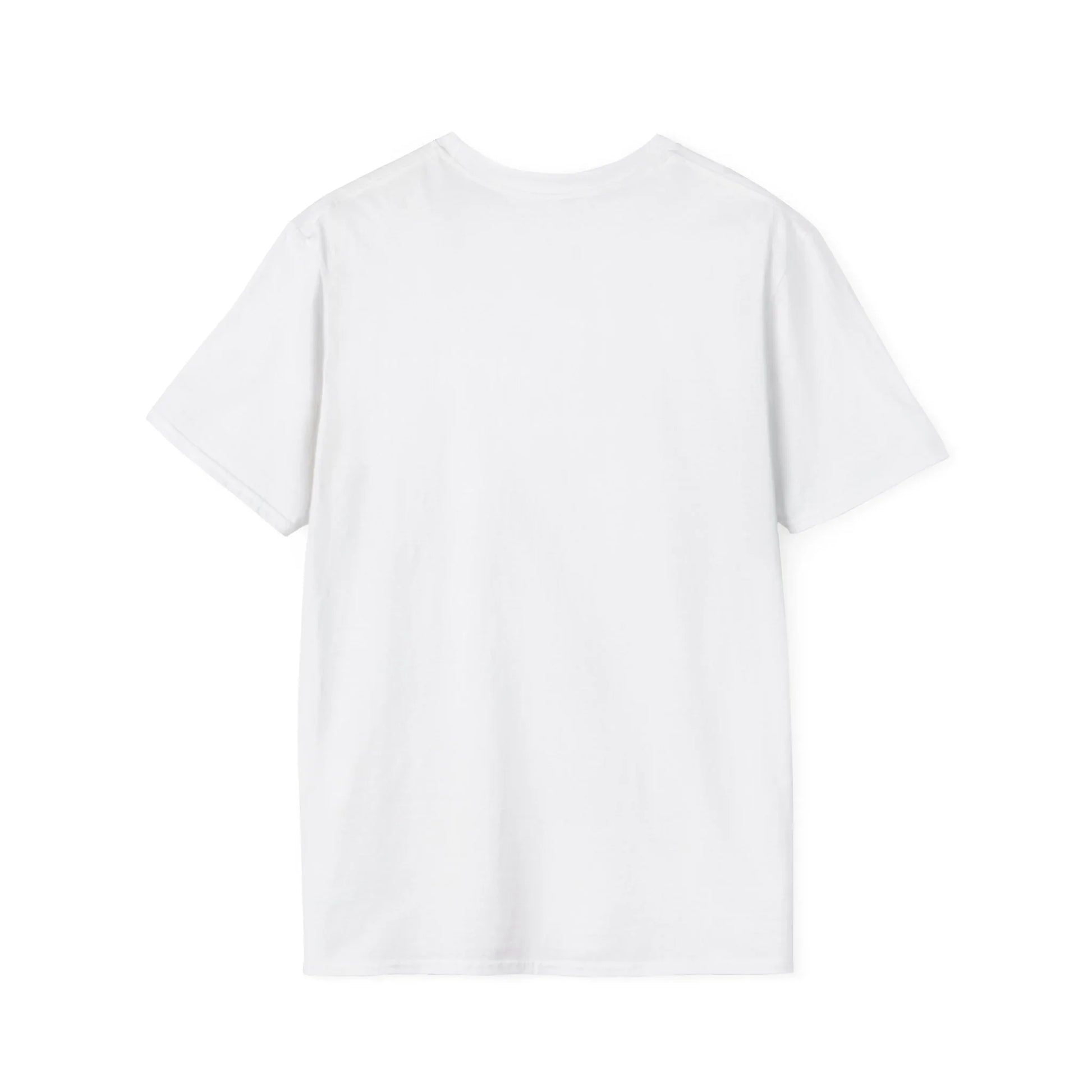 Plain white unisex t-shirt, blank front product shot for the World Cup 2026 design