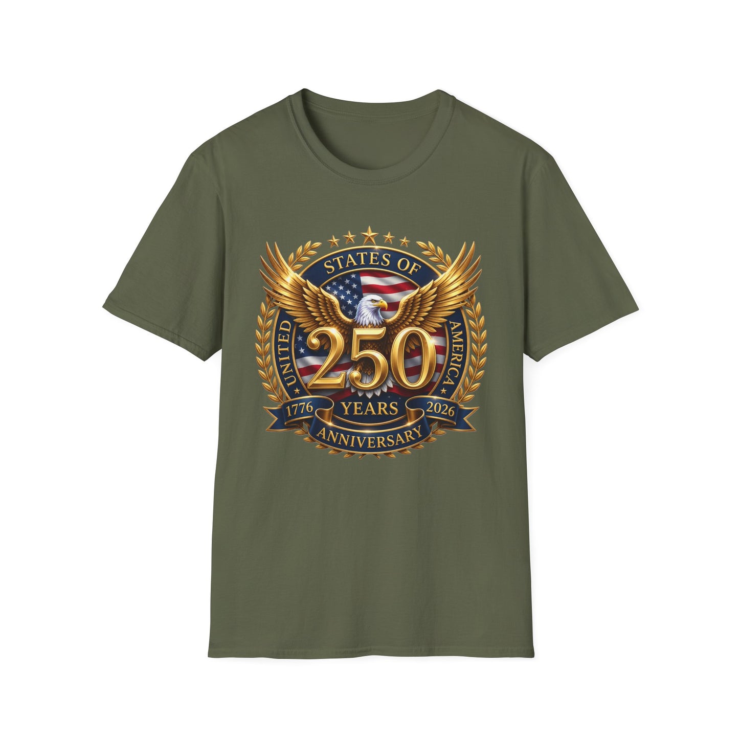 250th Anniversary Eagle T-Shirt — United States Commemorative Tee 4 of July Unisex