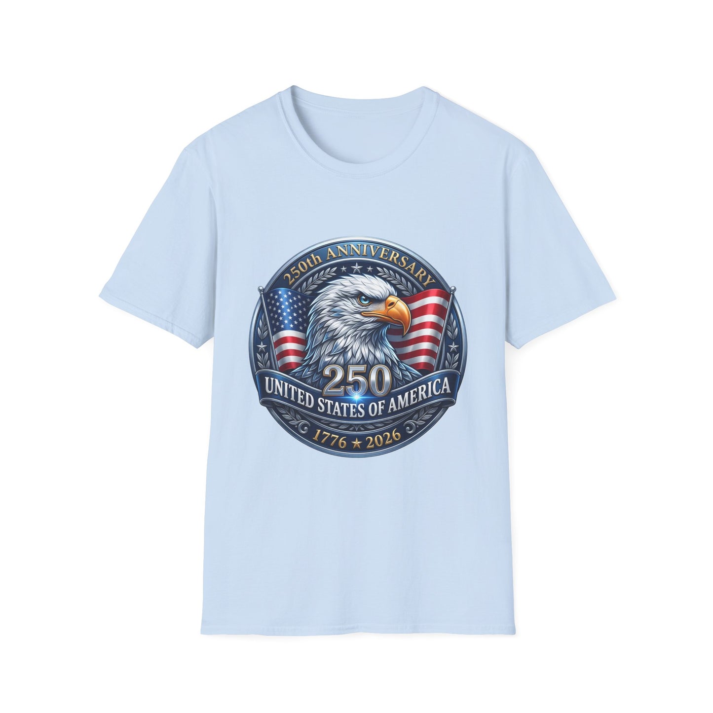 250th Anniversary USA Eagle T-Shirt — United States of America Bicentennial 1776–2026