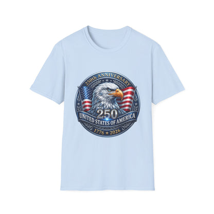 250th Anniversary USA Eagle T-Shirt — United States of America Bicentennial 1776–2026