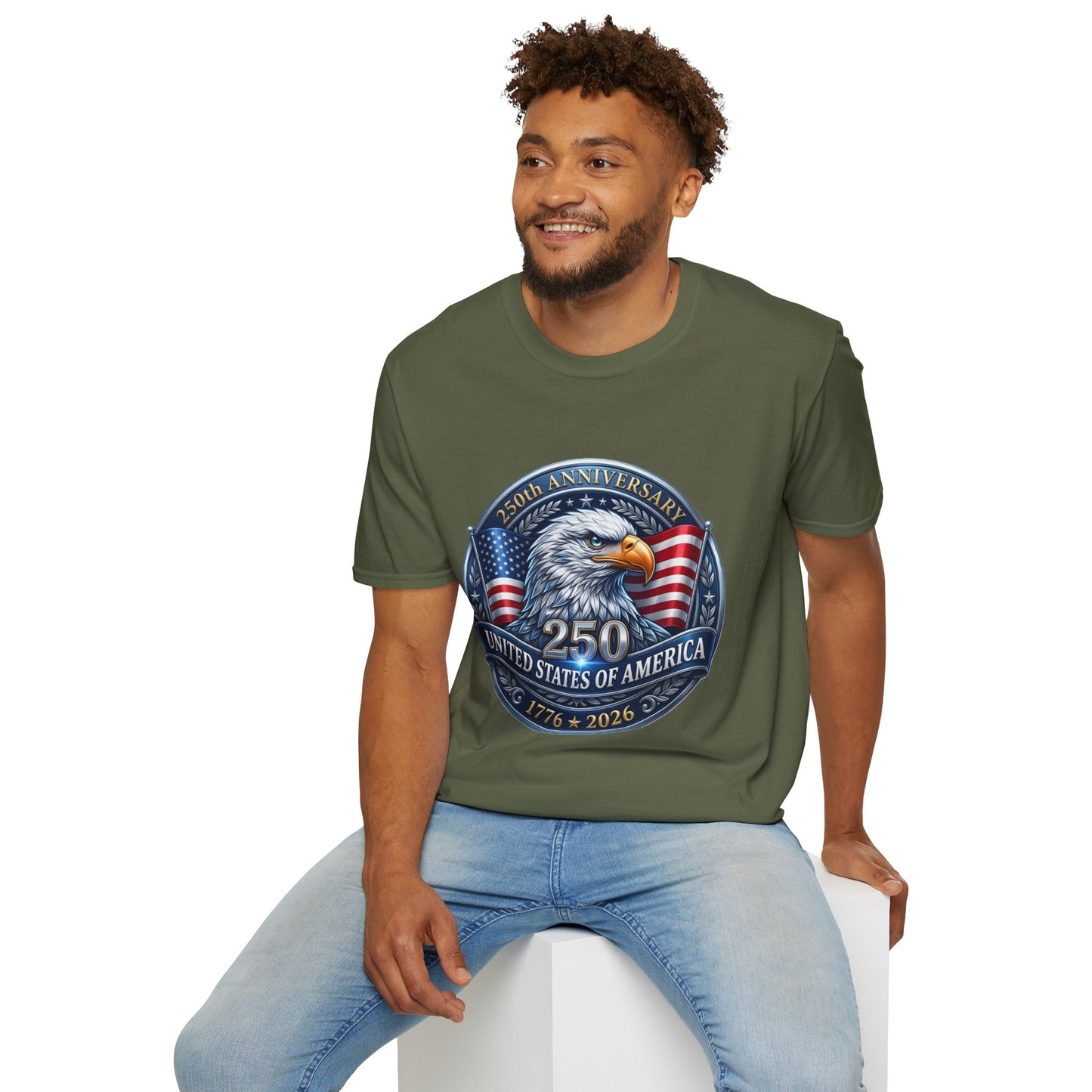 250th Anniversary USA Eagle T-Shirt — United States of America Bicentennial 1776–2026