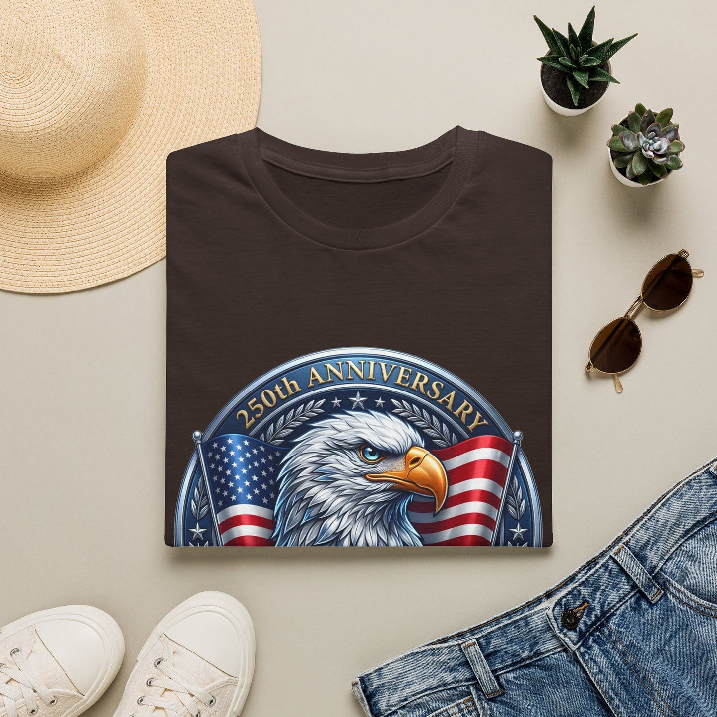 250th Anniversary USA Eagle T-Shirt — United States of America Bicentennial 1776–2026