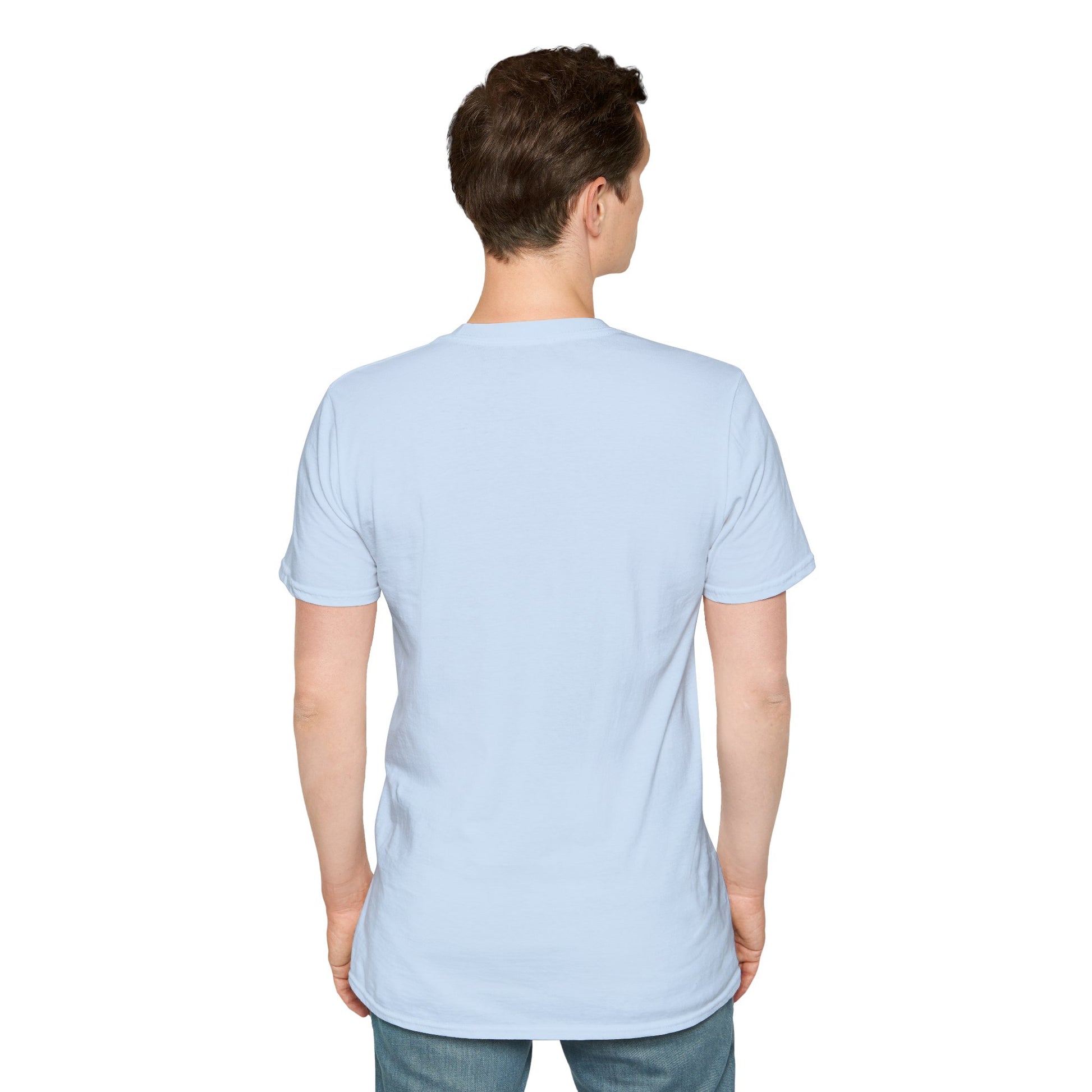 Printify T-shirt featuring World Cup 2026 trophy design with USA, Canada, and Mexico flags printed on front.
