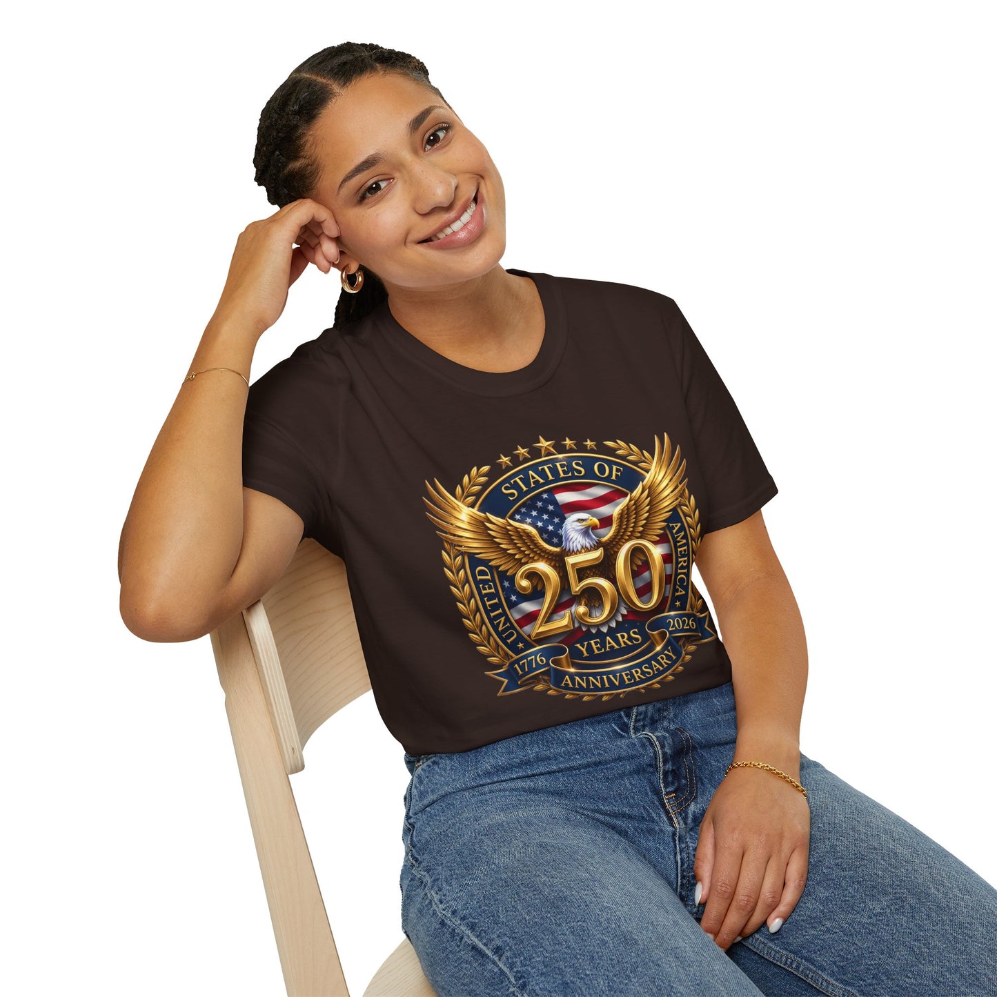 250th Anniversary Eagle T-Shirt — United States Commemorative Tee 4 of July Unisex