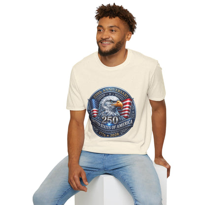 250th Anniversary USA Eagle T-Shirt — United States of America Bicentennial 1776–2026