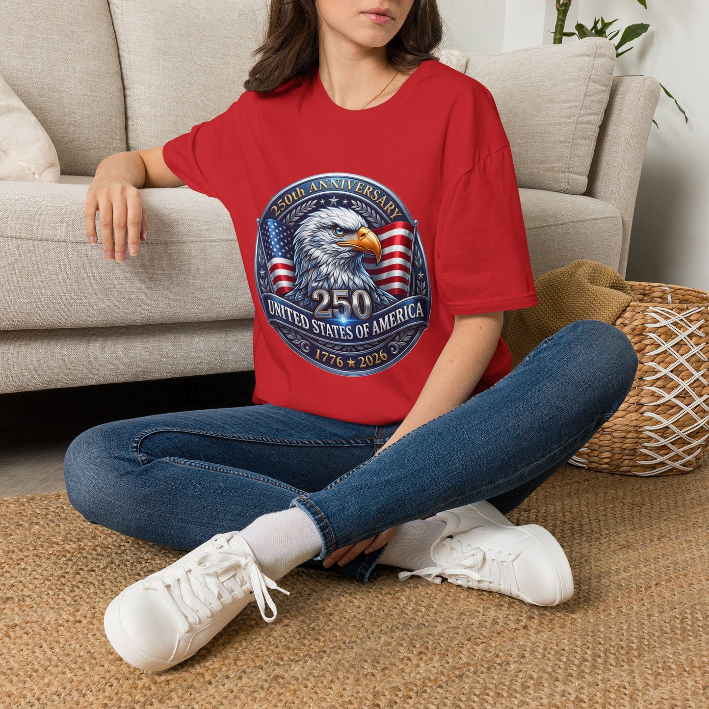 250th Anniversary USA Eagle T-Shirt — United States of America Bicentennial 1776–2026