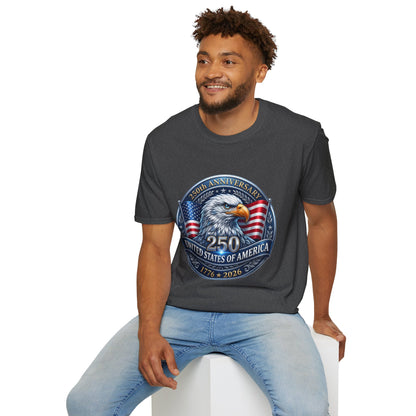 250th Anniversary USA Eagle T-Shirt — United States of America Bicentennial 1776–2026