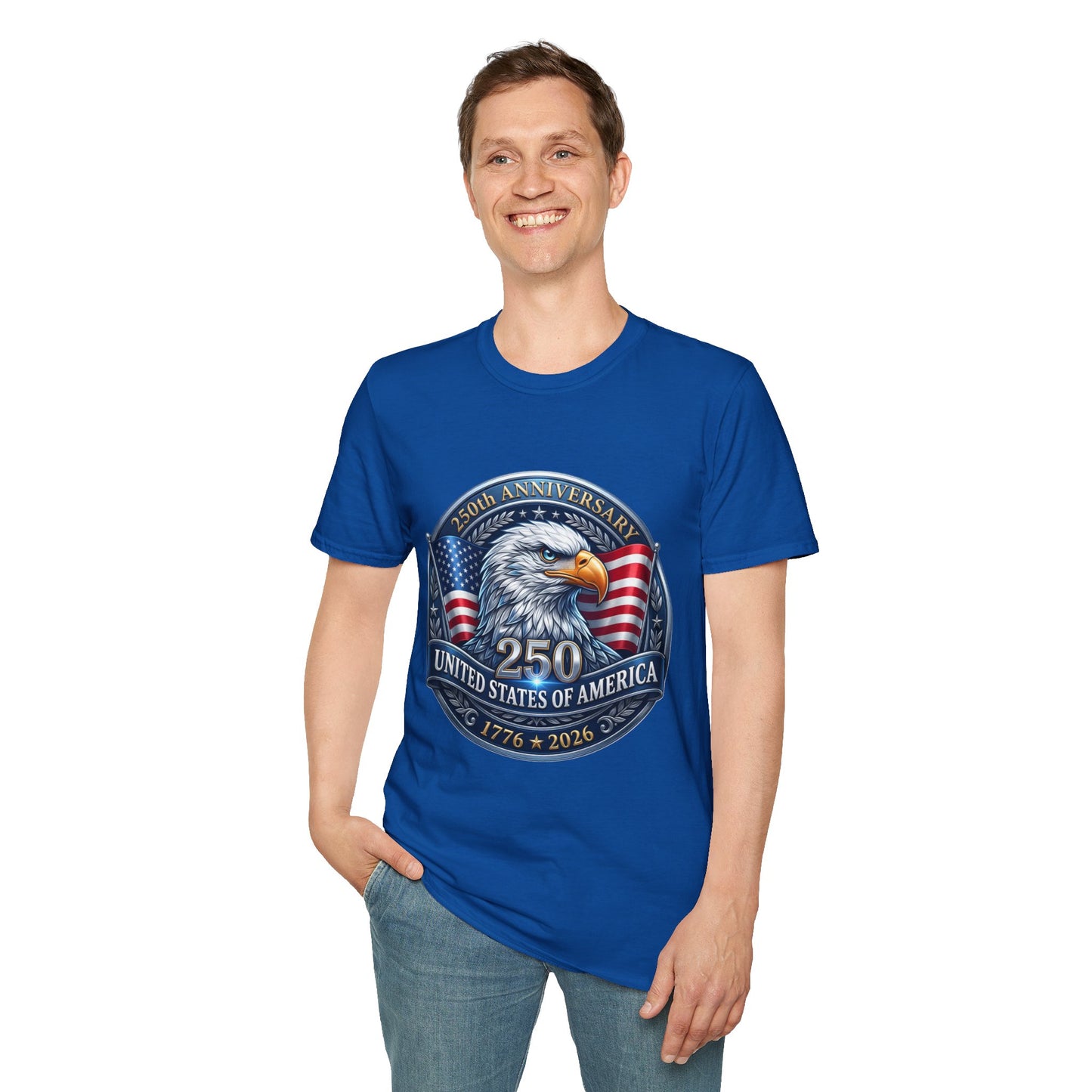 250th Anniversary USA Eagle T-Shirt — United States of America Bicentennial 1776–2026