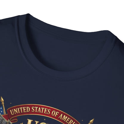 Printify USA Eagle 250th Anniversary T-Shirt with patriotic American flag design for Independence Day celebrations.