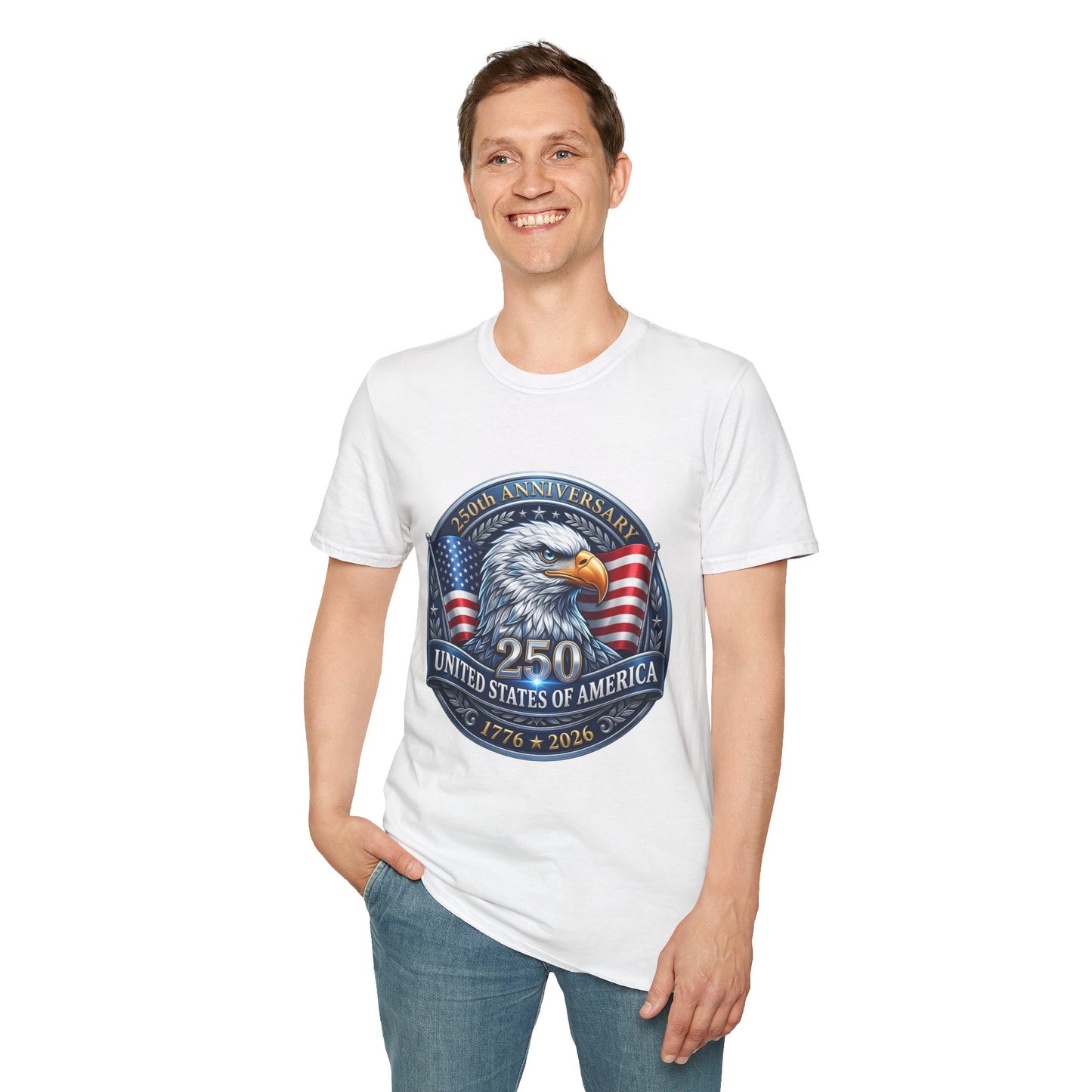 250th Anniversary USA Eagle T-Shirt — United States of America Bicentennial 1776–2026