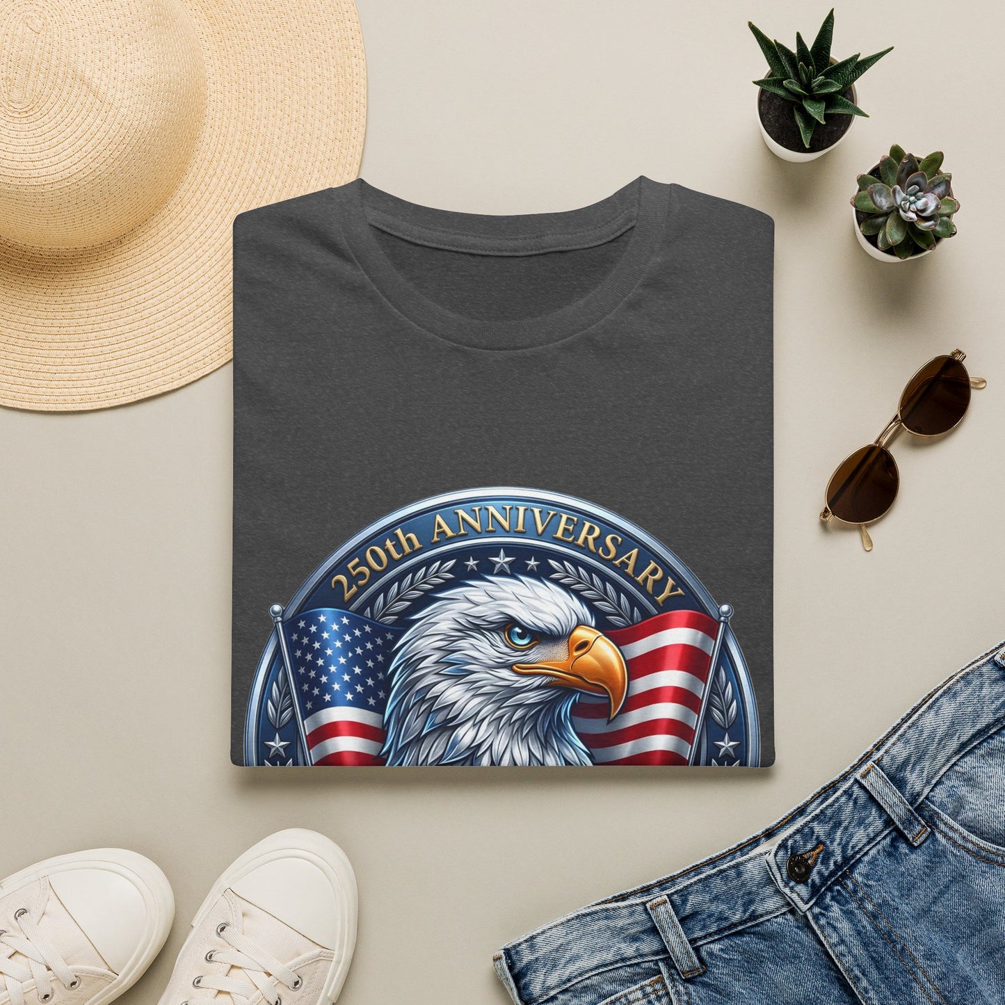 250th Anniversary USA Eagle T-Shirt — United States of America Bicentennial 1776–2026