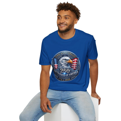 250th Anniversary USA Eagle T-Shirt — United States of America Bicentennial 1776–2026