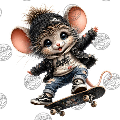 Cute Dressed Up Mice PNG Sublimation Bundle, Cartoon Mice Seasonal Outfits Clipart, POD Tshirt Tumbler Design Commercial