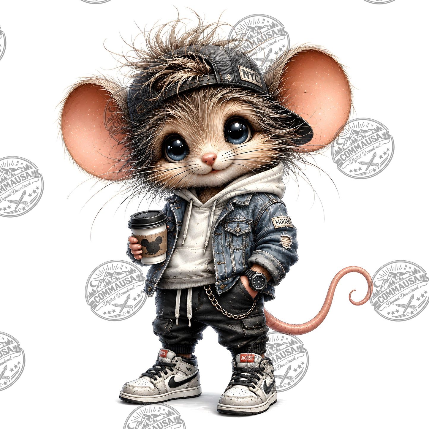Cute Dressed Up Mice PNG Sublimation Bundle, Cartoon Mice Seasonal Outfits Clipart, POD Tshirt Tumbler Design Commercial