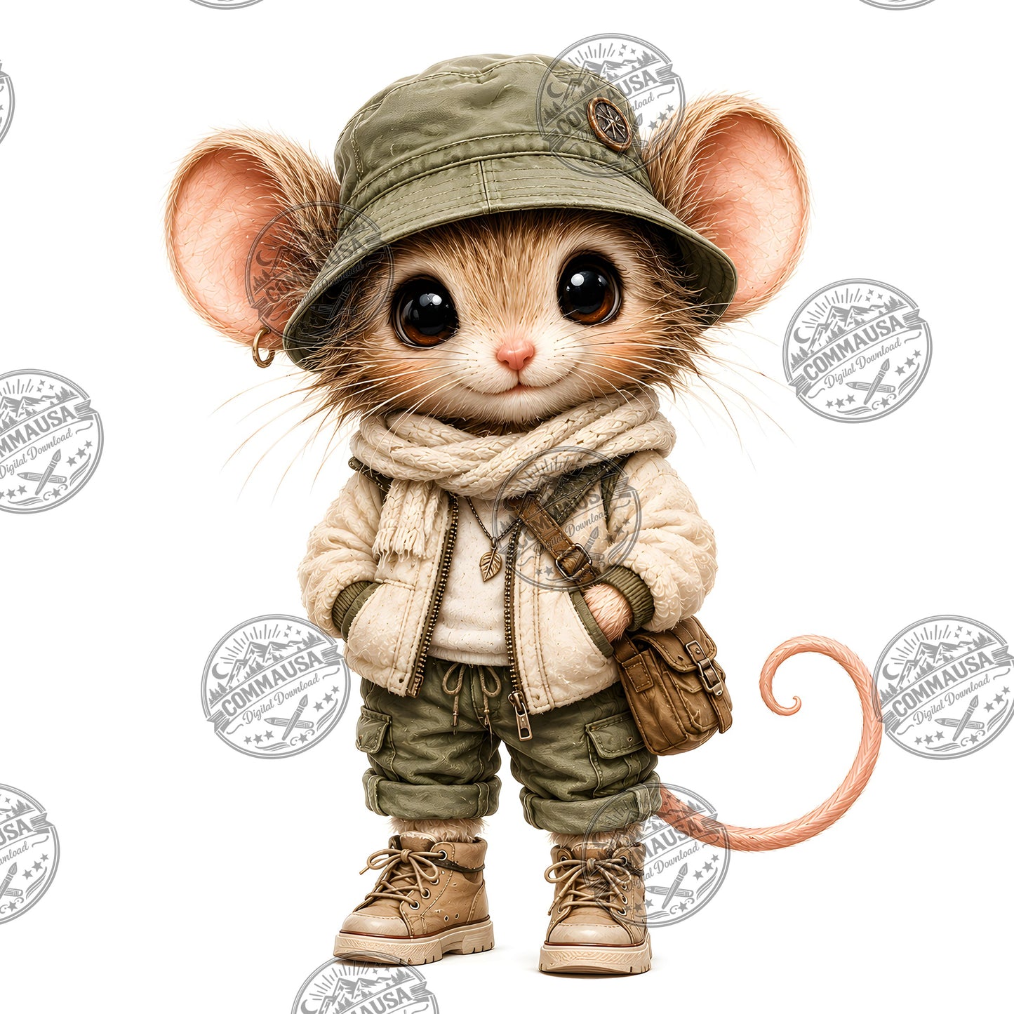 Cute Dressed Up Mice PNG Sublimation Bundle, Cartoon Mice Seasonal Outfits Clipart, POD Tshirt Tumbler Design Commercial