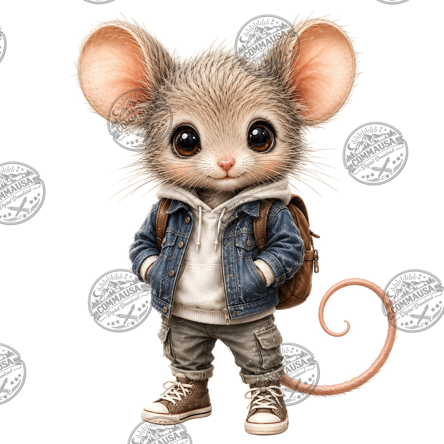 Cute Dressed Up Mice PNG Sublimation Bundle, Cartoon Mice Seasonal Outfits Clipart, POD Tshirt Tumbler Design Commercial