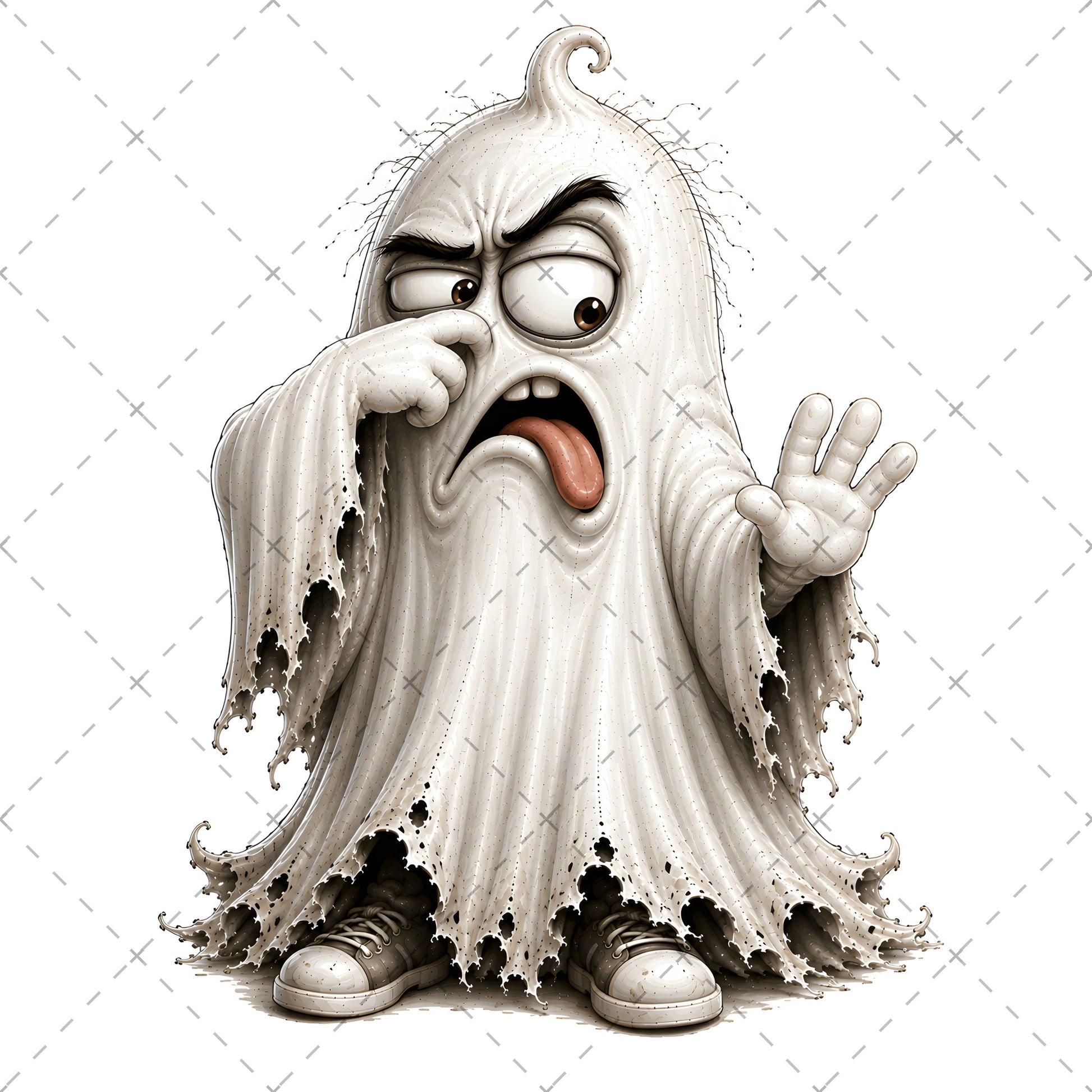 Funny Halloween Ghost Clipart PNG, Cute Cartoon Ghosts Sublimation, Spooky Decor Crafts, Commercial Use POD Tshirt Tumbler Designs — sublimation png, tshirt design