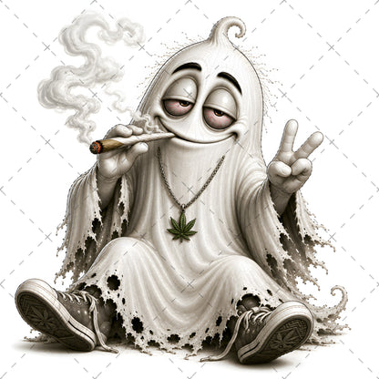 Funny Halloween Ghost Clipart PNG, Cute Cartoon Ghosts Sublimation, Spooky Decor Crafts, Commercial Use POD Tshirt Tumbler Designs — spooky clipart