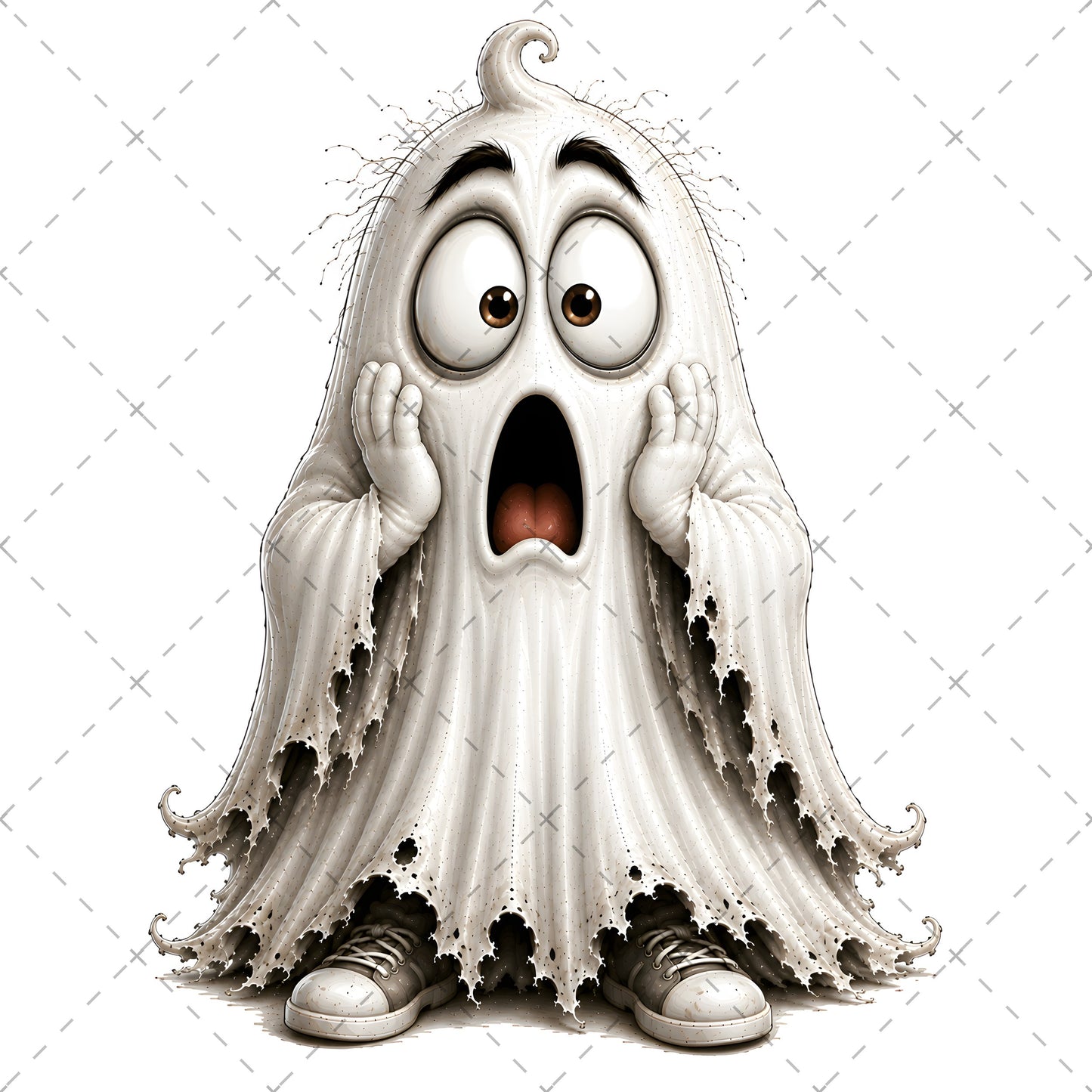 Funny Halloween Ghost Clipart PNG, Cute Cartoon Ghosts Sublimation, Spooky Decor Crafts, Commercial Use POD Tshirt Tumbler Designs — halloween crafts