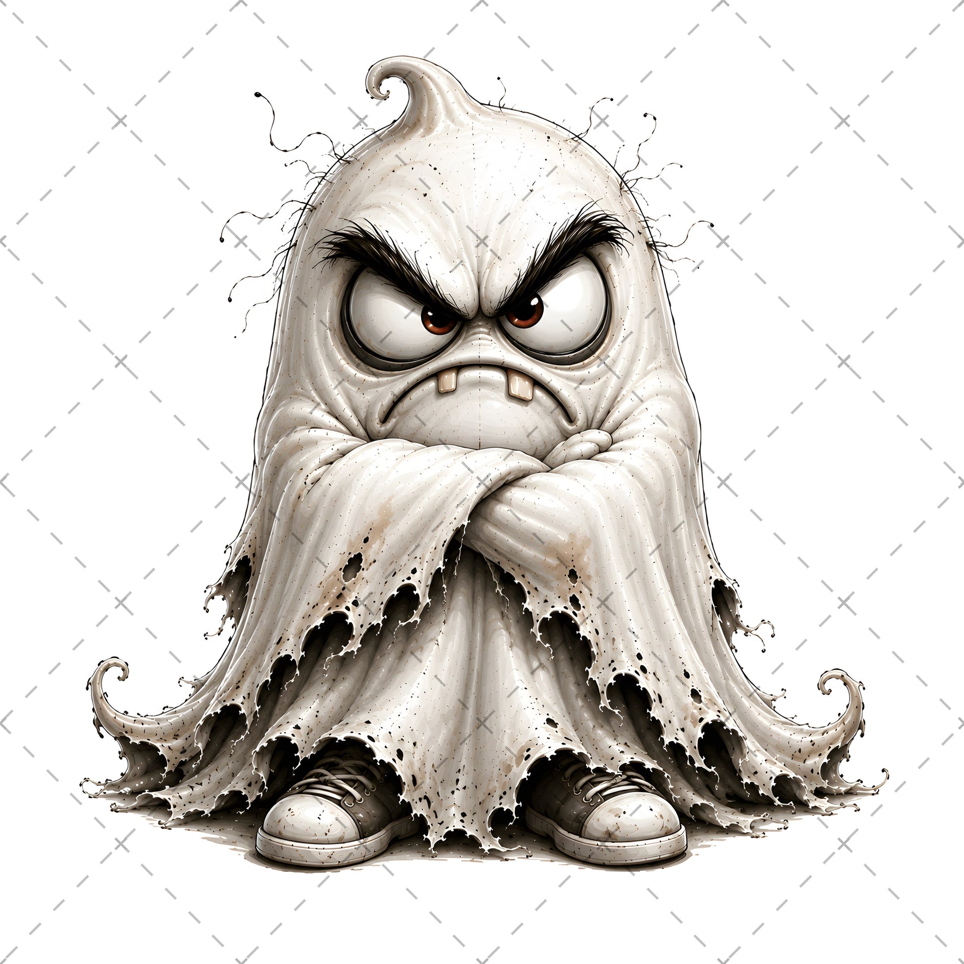 Funny Halloween Ghost Clipart PNG, Cute Cartoon Ghosts Sublimation, Spooky Decor Crafts, Commercial Use POD Tshirt Tumbler Designs — spooky decor png, funny ghost art
