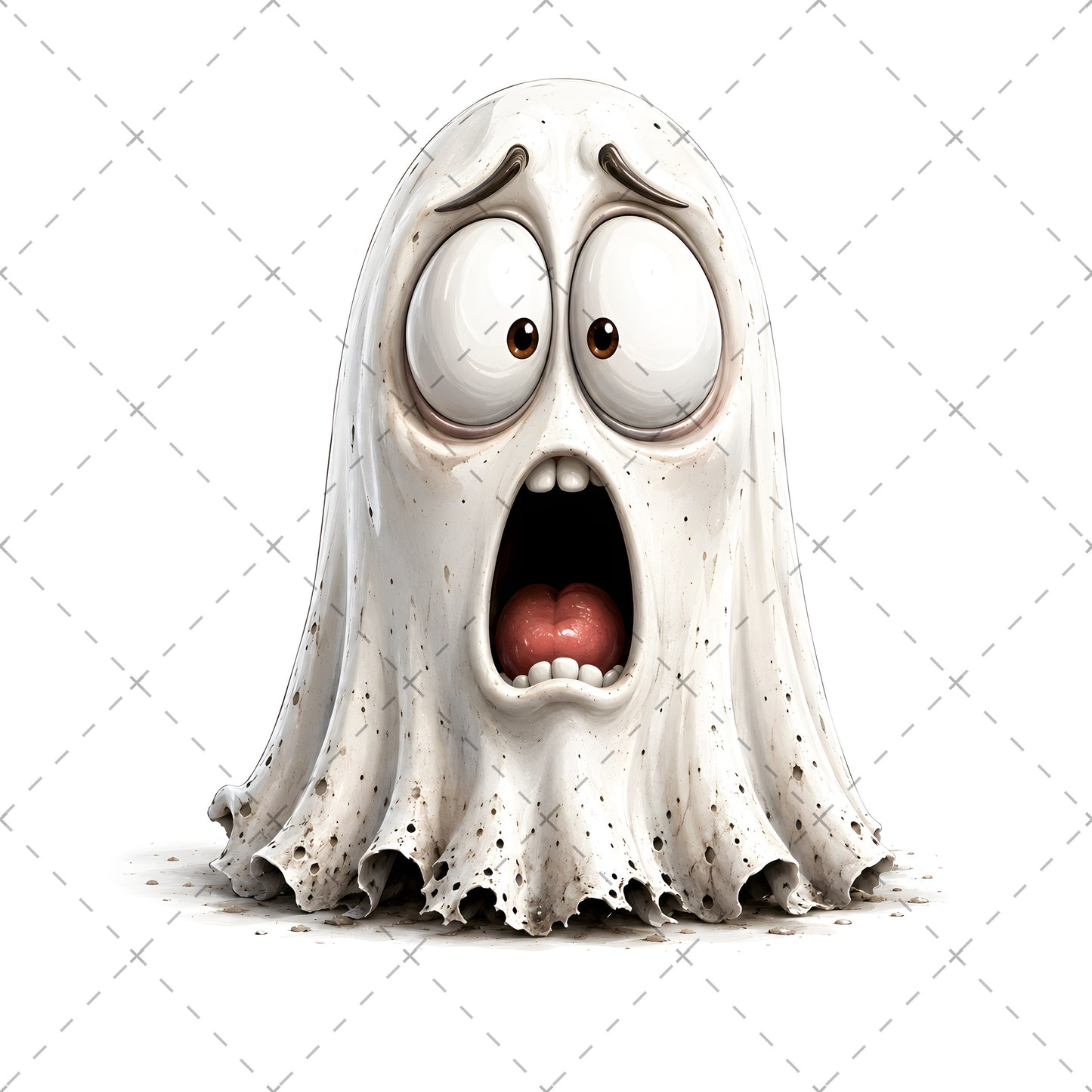 Funny Halloween Ghost Clipart PNG, Cute Cartoon Ghosts Sublimation, Spooky Decor Crafts, Commercial Use POD Tshirt Tumbler Designs — pod design, tumbler wrap