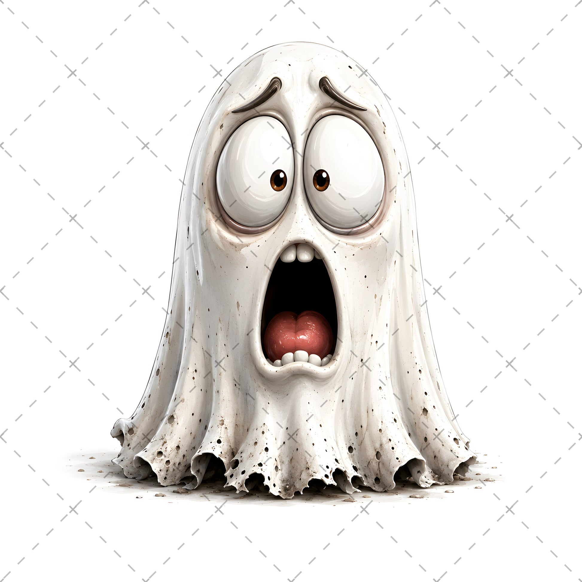 Funny Halloween Ghost Clipart PNG, Cute Cartoon Ghosts Sublimation, Spooky Decor Crafts, Commercial Use POD Tshirt Tumbler Designs — pod design, tumbler wrap