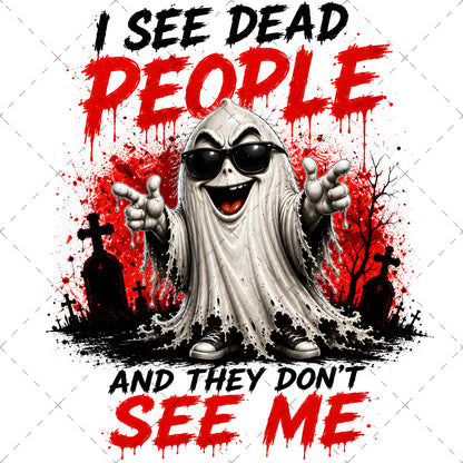 Funny Halloween Ghost Clipart PNG, Cute Cartoon Ghosts Sublimation, Spooky Decor Crafts, Commercial Use POD Tshirt Tumbler Designs — halloween crafts, spooky decor png