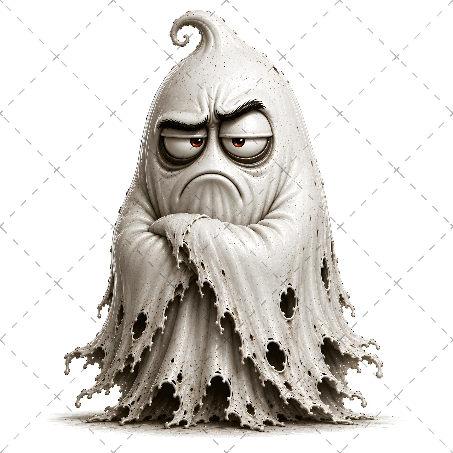 Funny Halloween Ghost Clipart PNG, Cute Cartoon Ghosts Sublimation, Spooky Decor Crafts, Commercial Use POD Tshirt Tumbler Designs
