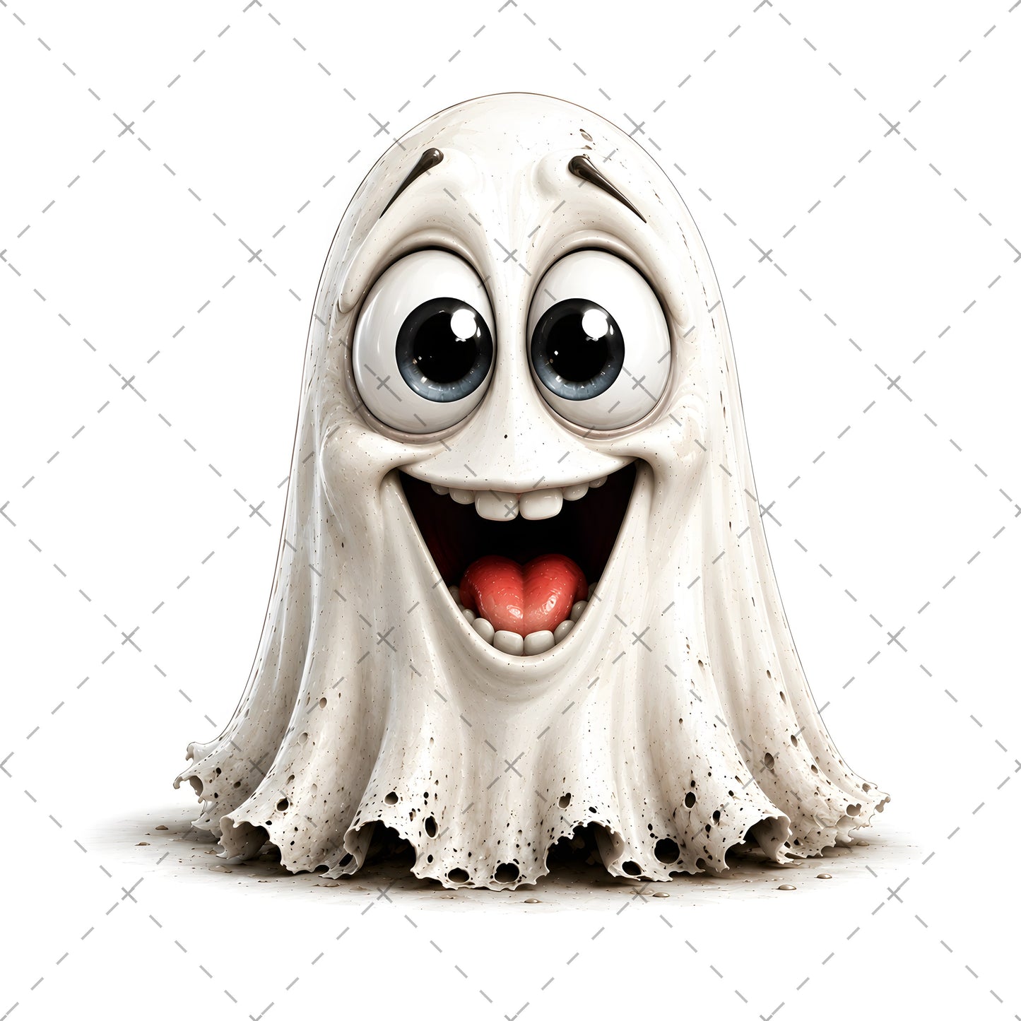 Funny Halloween Ghost Clipart PNG, Cute Cartoon Ghosts Sublimation, Spooky Decor Crafts, Commercial Use POD Tshirt Tumbler Designs — pod design, tumbler wrap