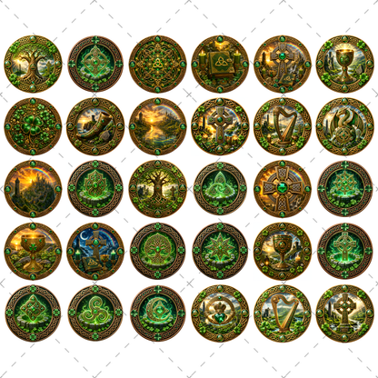 Digital Celtic knotwork dragon art clip art, vibrant Irish fantasy symbol PNG for commercial use and print-on-demand projects.