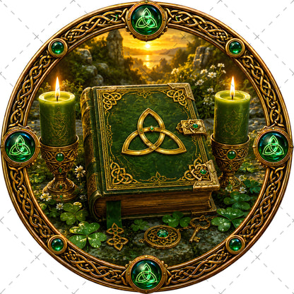 Vibrant Celtic Knotwork Dragon Art Digital Download | Irish Fantasy Symbol PNG for Commercial Use & POD, irish symbols, celtic gift idea, shamrock art print, PNG, digital download, high resolution