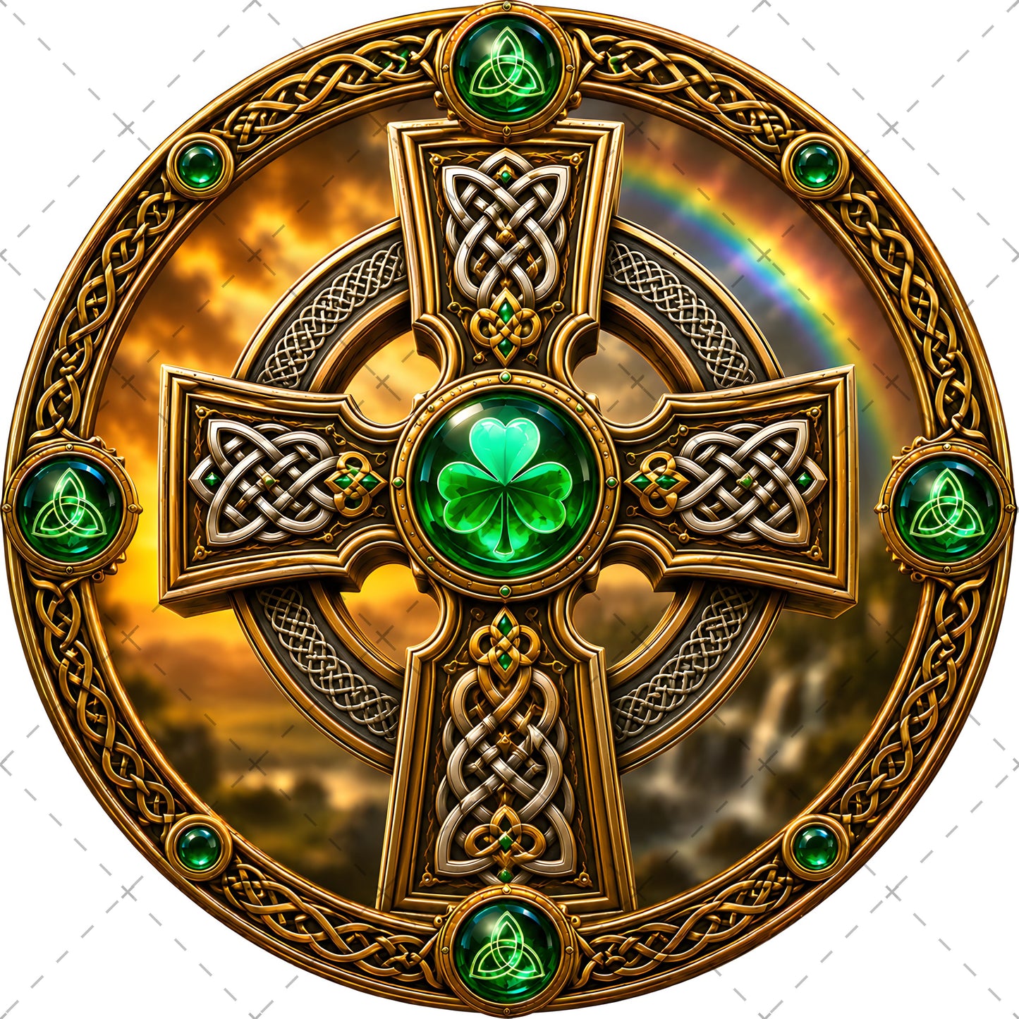 Vibrant Celtic Knotwork Dragon Art Digital Download | Irish Fantasy Symbol PNG for Commercial Use & POD, irish symbols, celtic gift idea, shamrock art print, PNG, digital download, high resolution