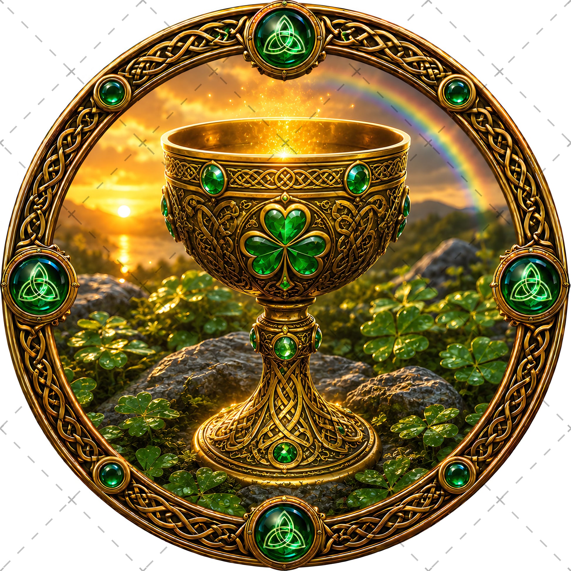 Vibrant Celtic Knotwork Dragon Art Digital Download | Irish Fantasy Symbol PNG for Commercial Use & POD, emerald green art, fantasy landscape ar, tree of life artwork, PNG, digital download, high resolution