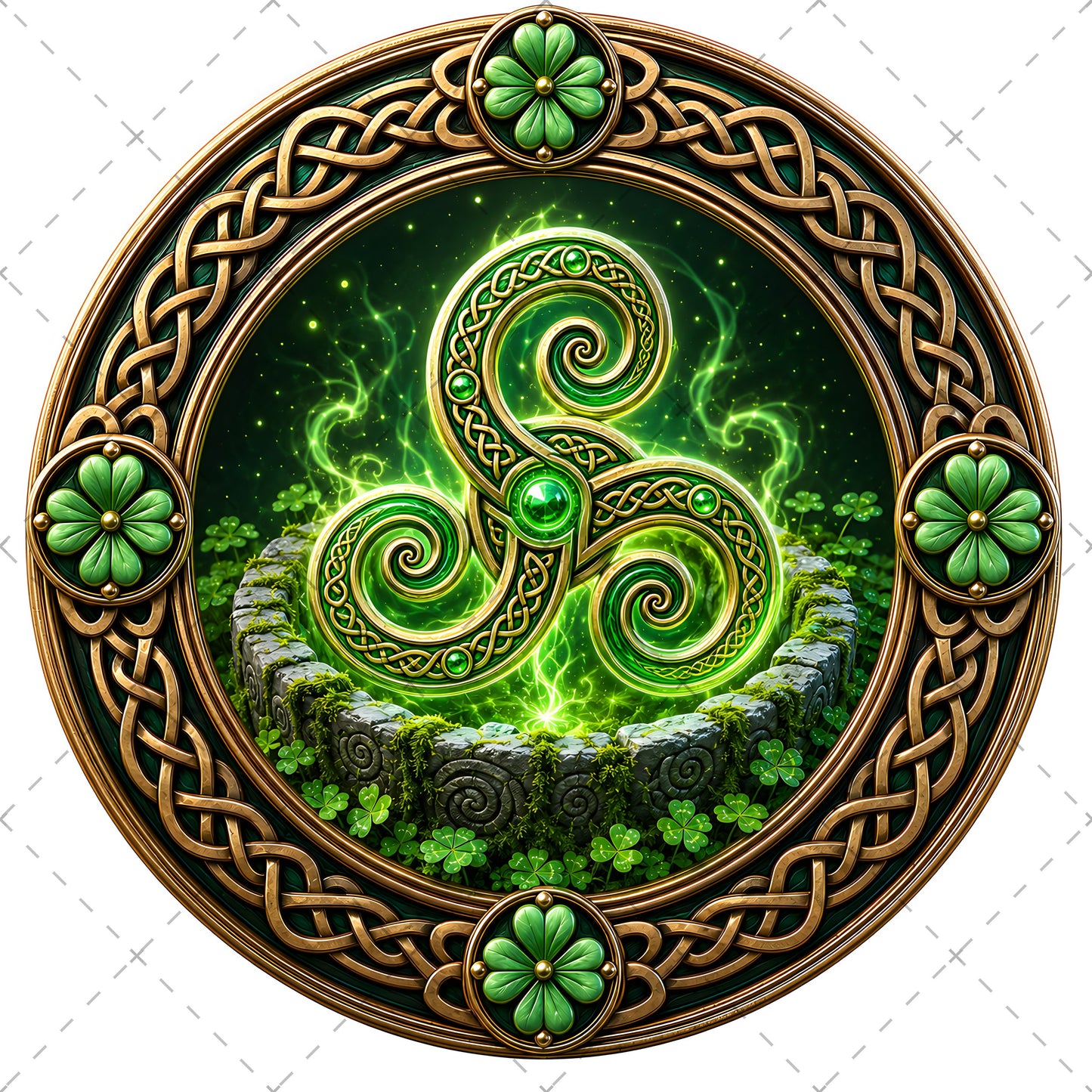 Vibrant Celtic Knotwork Dragon Art Digital Download | Irish Fantasy Symbol PNG for Commercial Use & POD, celtic gift idea, shamrock art print, fantasy irish art, PNG, digital download, high resolution