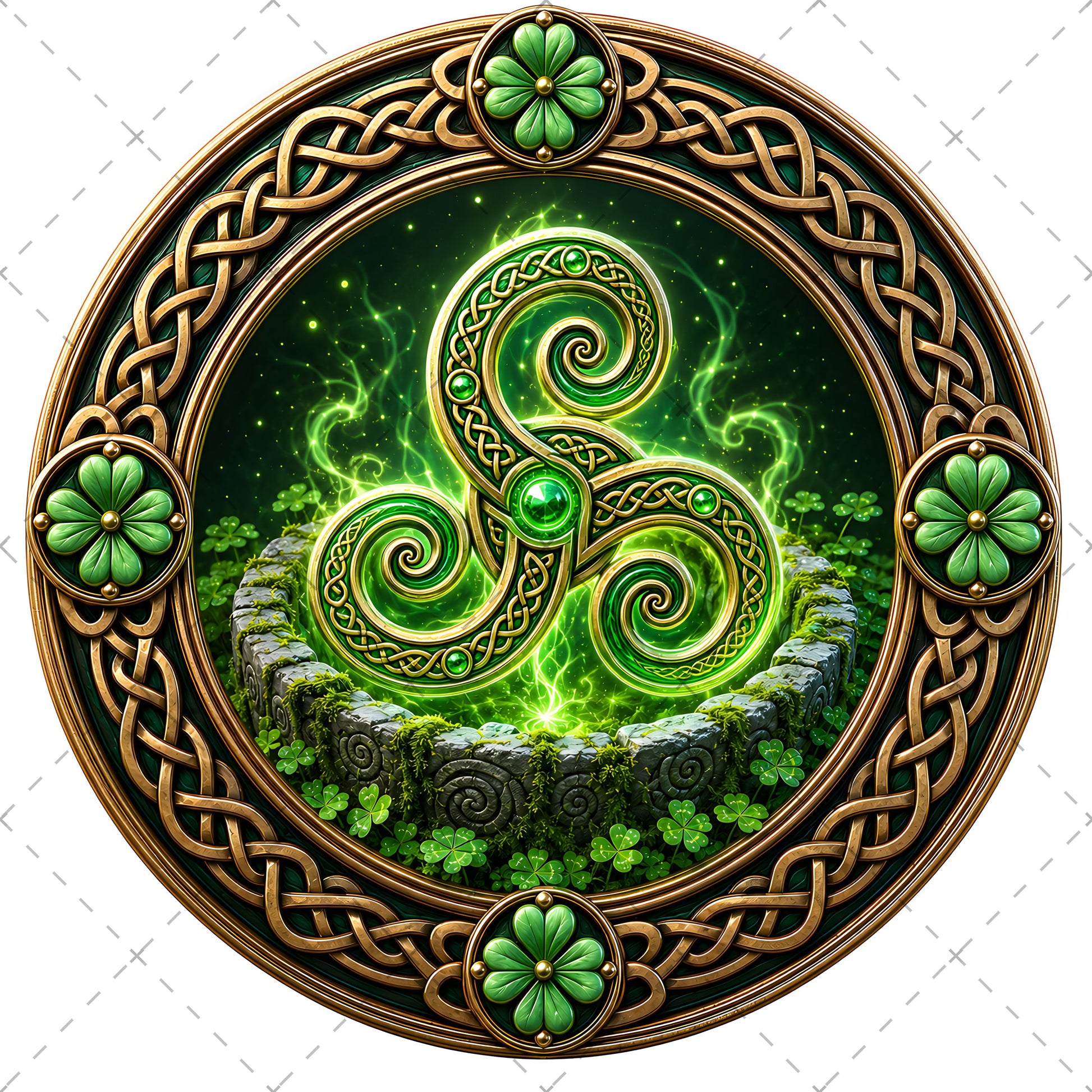 Vibrant Celtic Knotwork Dragon Art Digital Download | Irish Fantasy Symbol PNG for Commercial Use & POD, celtic gift idea, shamrock art print, fantasy irish art, PNG, digital download, high resolution