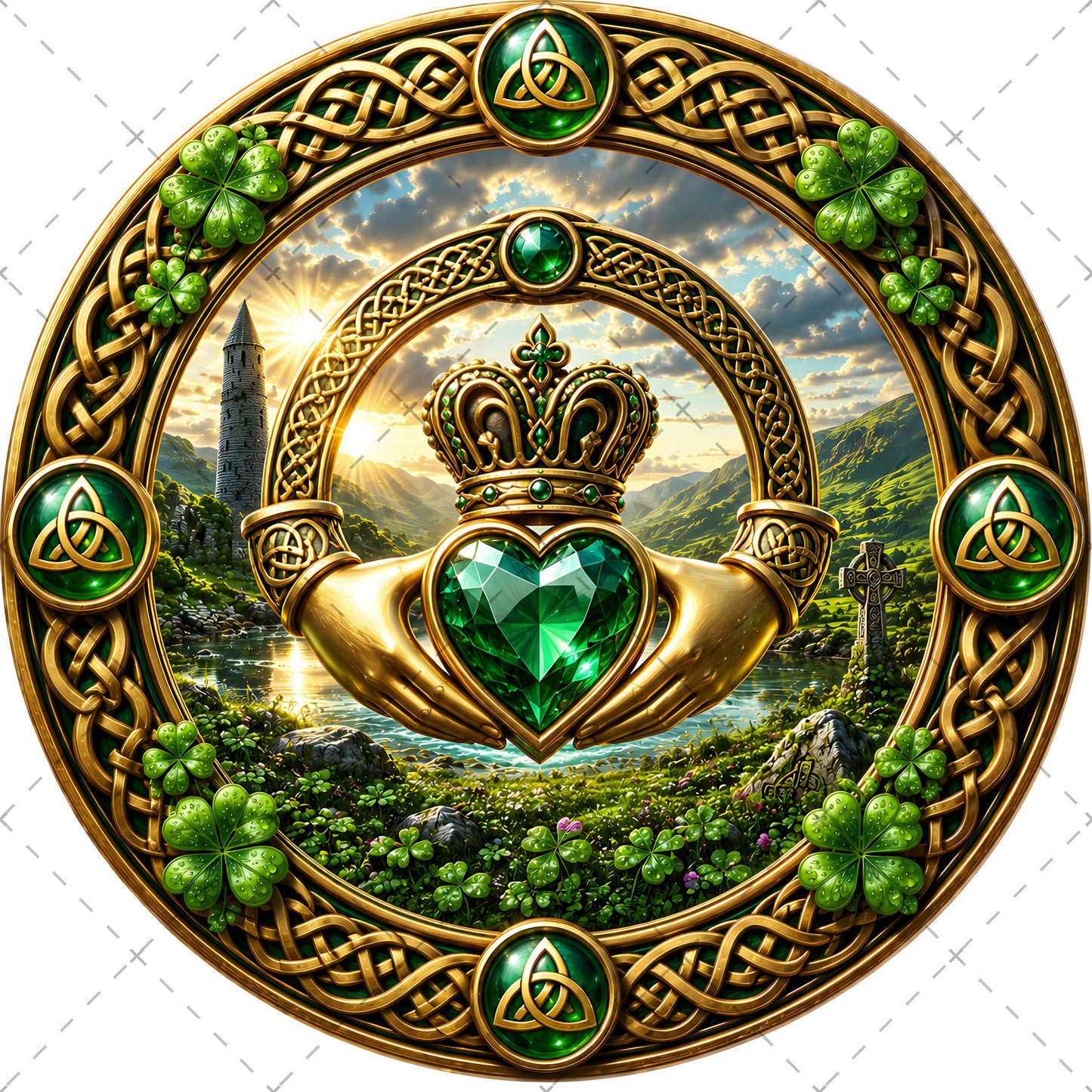 Vibrant Celtic Knotwork Dragon Art Digital Download | Irish Fantasy Symbol PNG for Commercial Use & POD, fantasy landscape ar, tree of life artwork, cricut cut file celt, PNG, digital download, high resolution