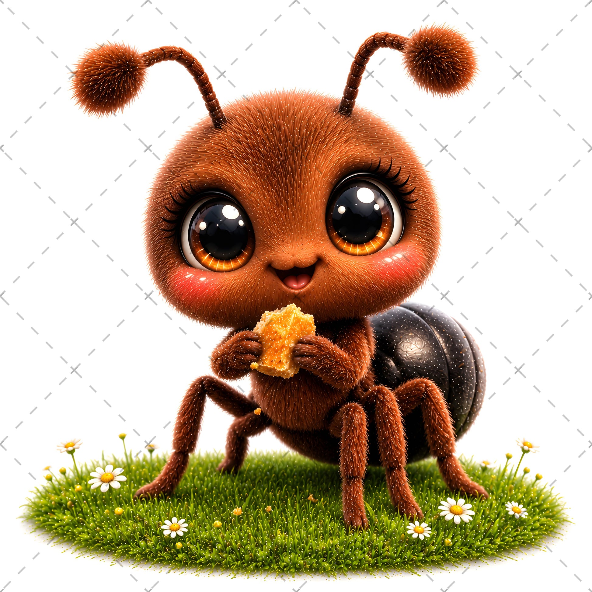 Kawaii Ant Bee Nursery Art Digital Download Cute Insect Print Kids Room Decor Printable Wall Art, baby bee print, cute insect art, etsy seller art, PNG, digital download, high resolution