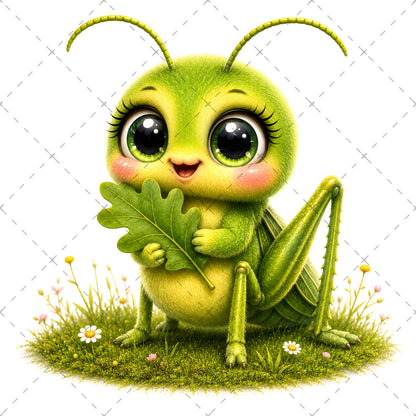 Kawaii Ant Bee Nursery Art Digital Download Cute Insect Print Kids Room Decor Printable Wall Art, cute insect art, etsy seller art, insect printable, PNG, digital download, high resolution